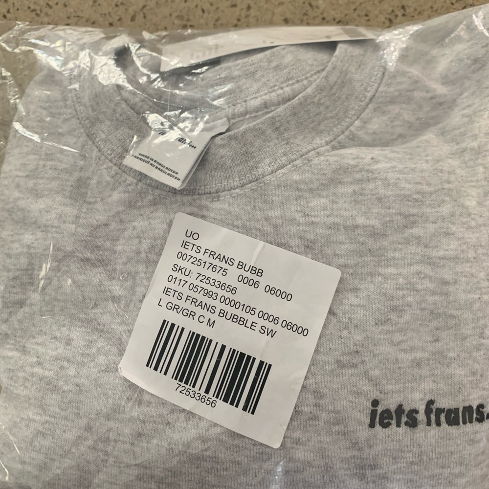 Iets Frans Bubble hem sweatshirt Medium